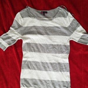 Lightweight striped sweater dress